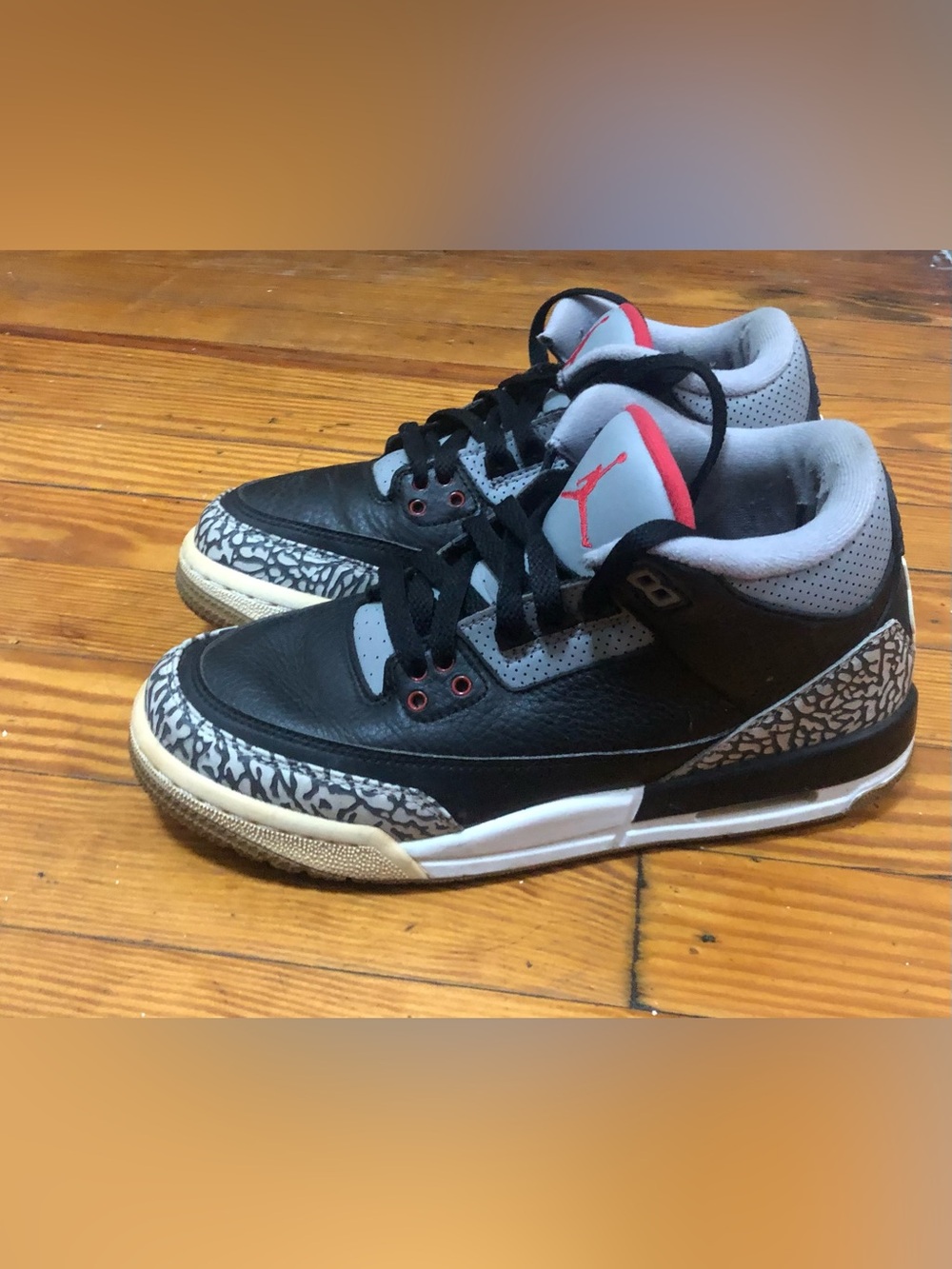 Jordan Retro 3 “Black Cement”  kids sneakers size 6.5Y